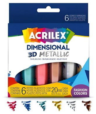 TINTA DIMENSIONAL 3D METALLIC COLOR - C/6