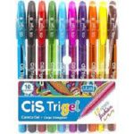 ESTOJO CIS CANETA GEL TRIGEL C/10 CORES