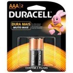 PILHA AAA DURACELL PALITO C/ 2