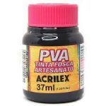 TINTA PVA FOSCA ARTESANATO 37ML PRETO 520